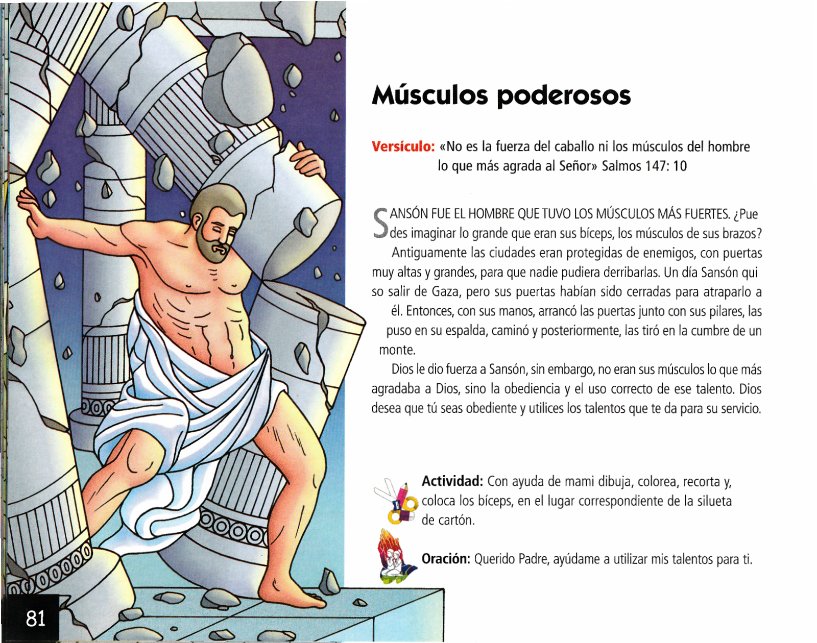 Página ilustrada del devocional