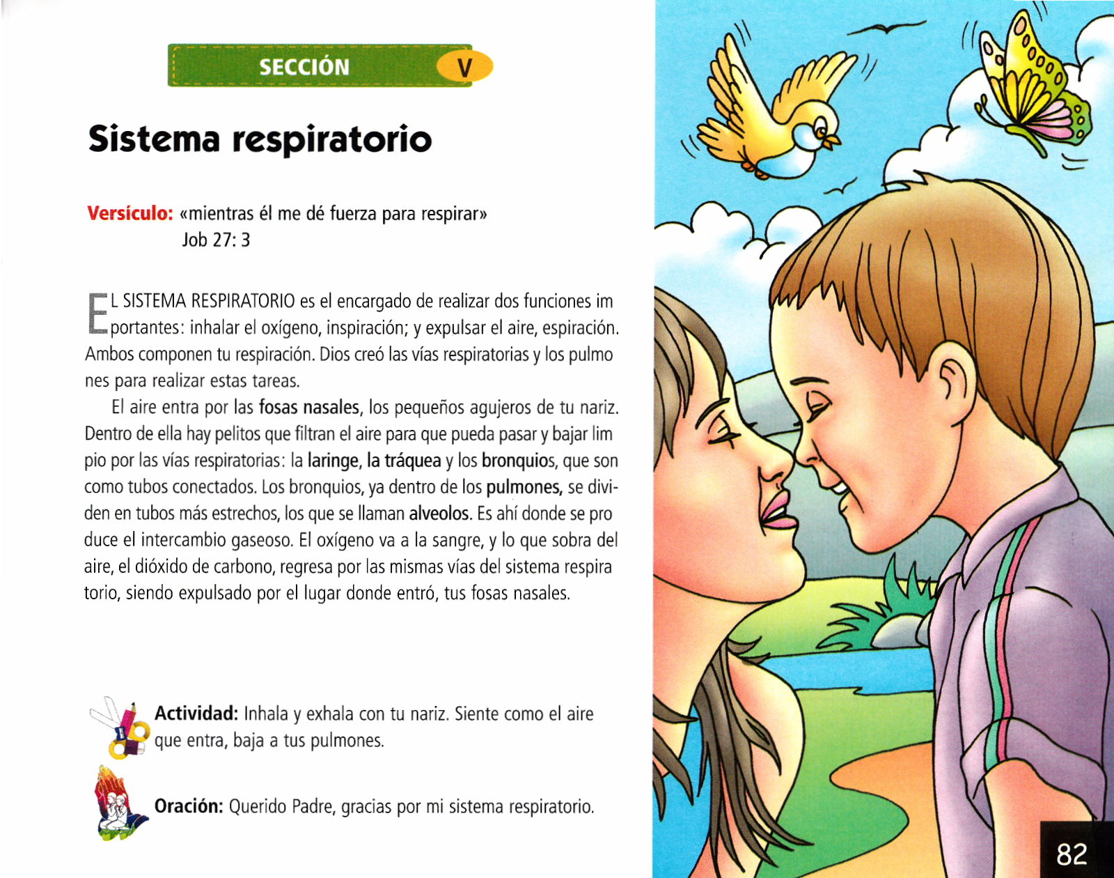 Página ilustrada del devocional