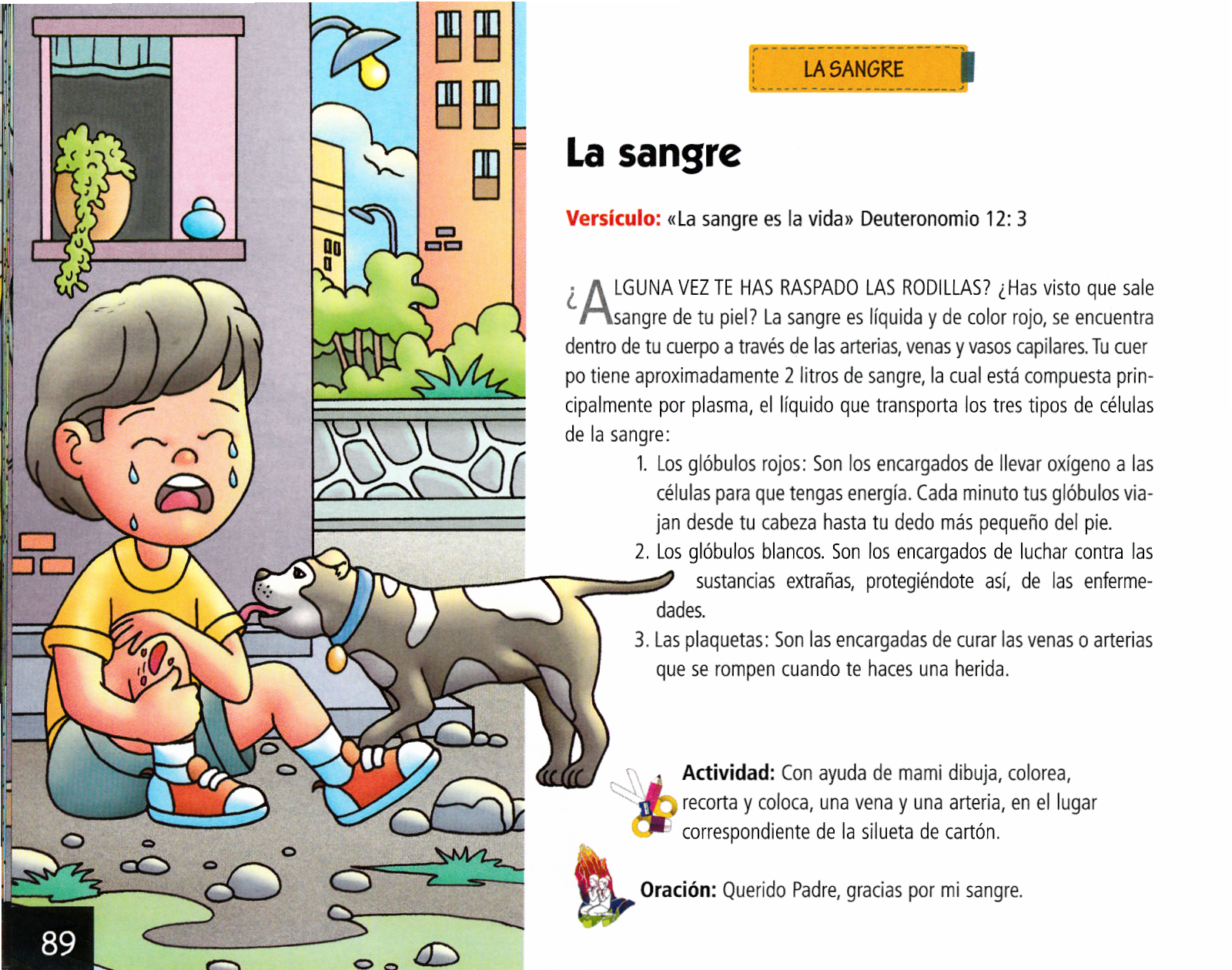 Página ilustrada del devocional