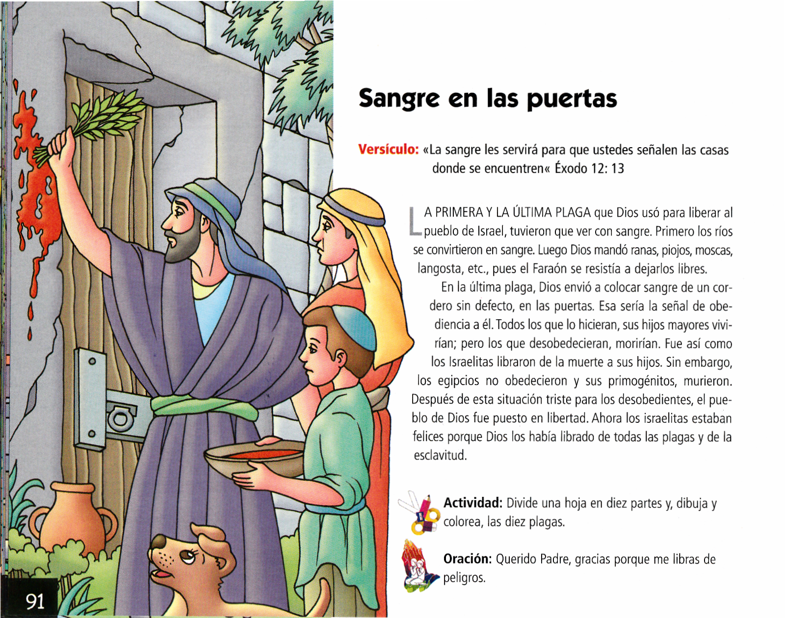 Página ilustrada del devocional