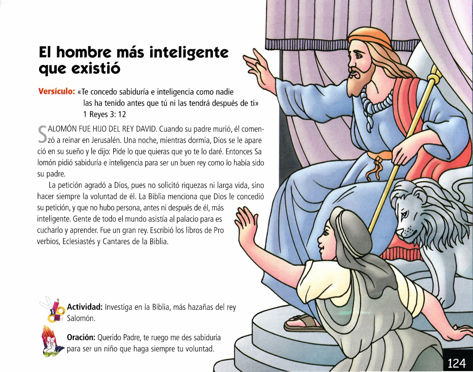 Página ilustrada del devocional