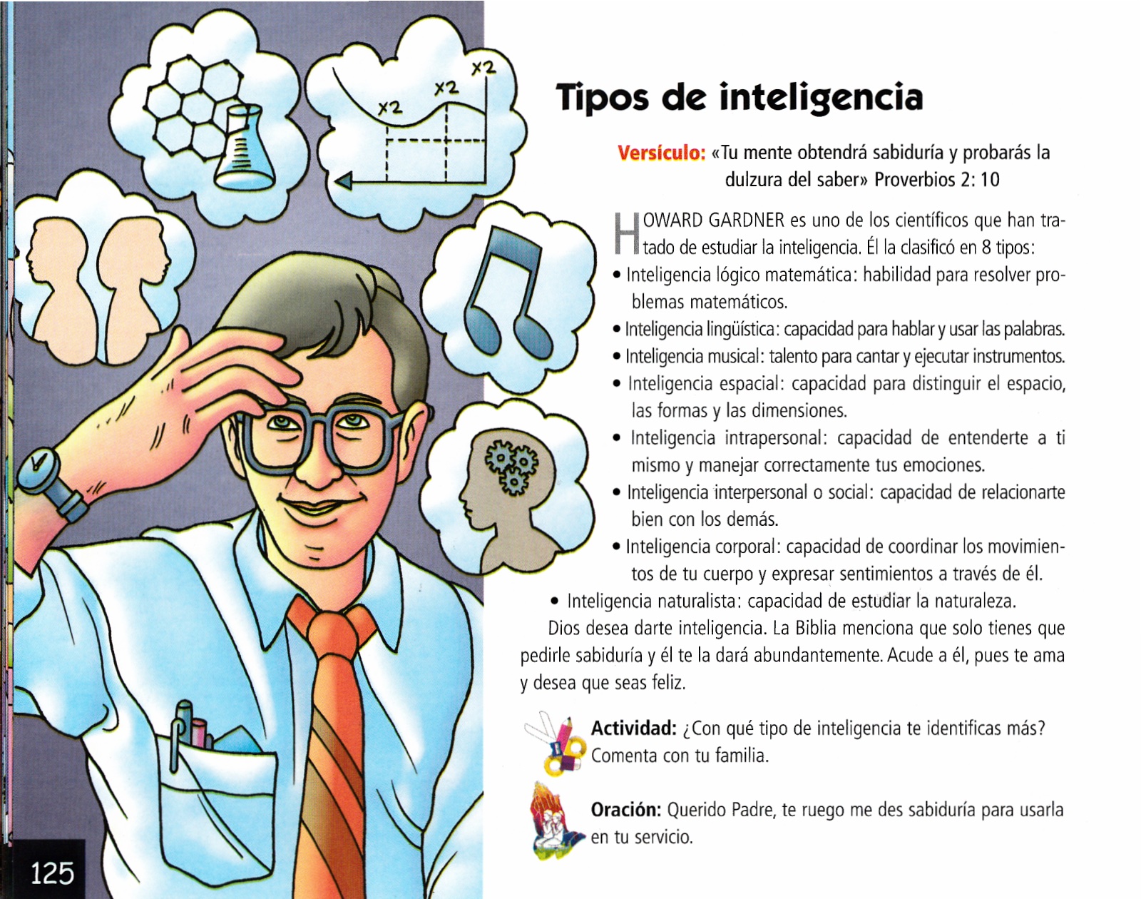 Página ilustrada del devocional
