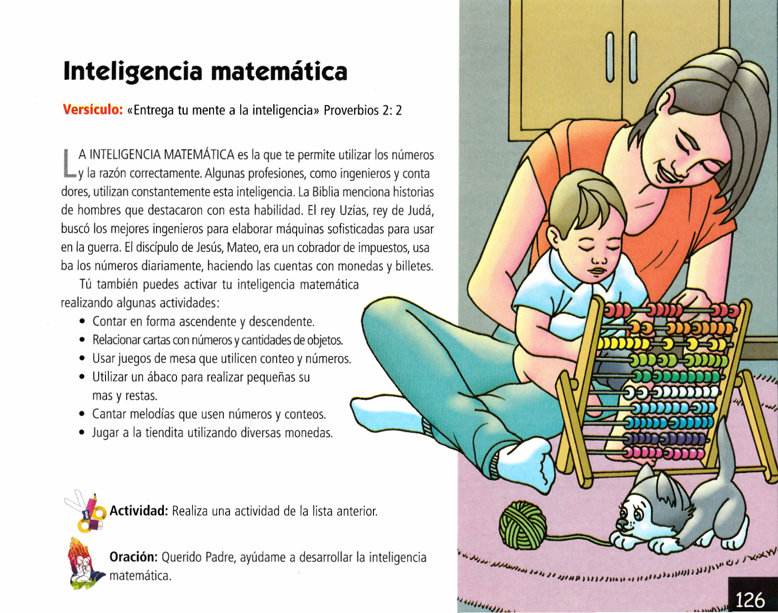 Página ilustrada del devocional