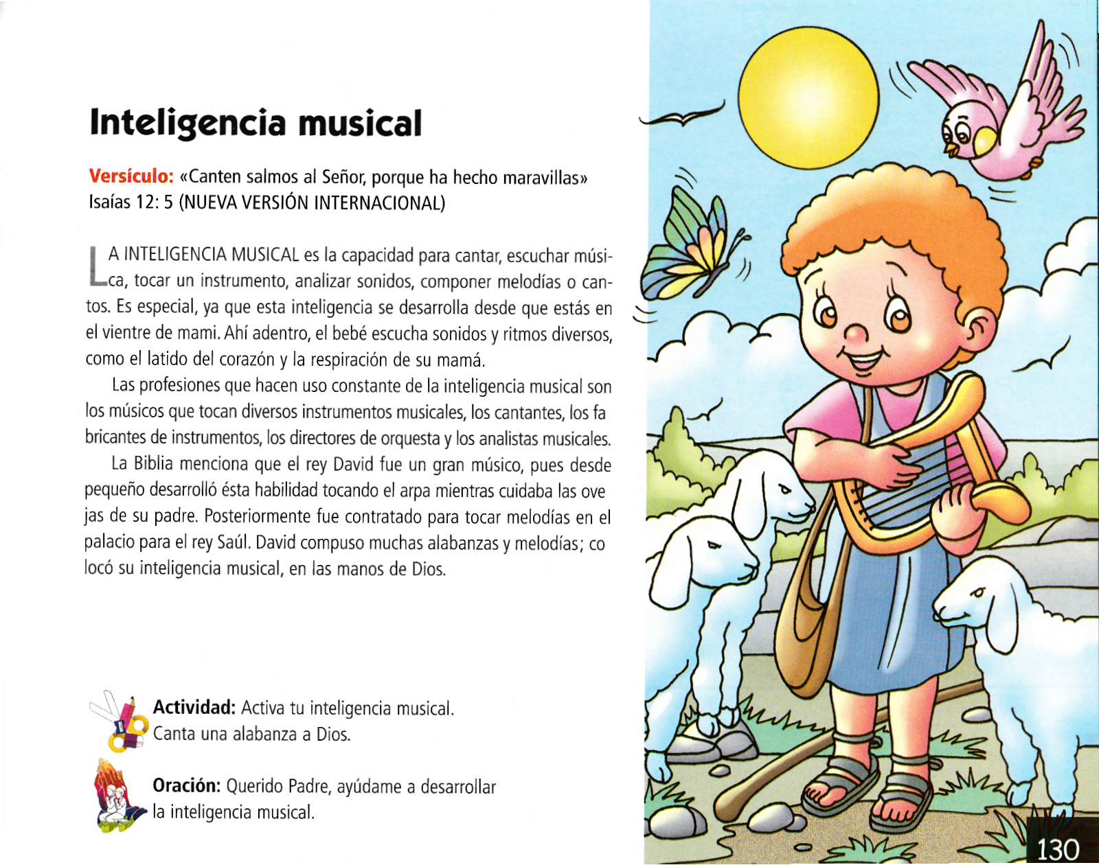 Página ilustrada del devocional
