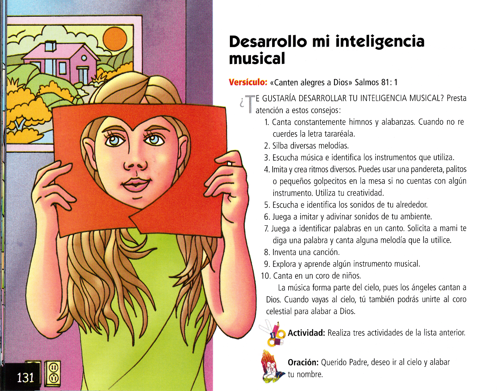 Página ilustrada del devocional