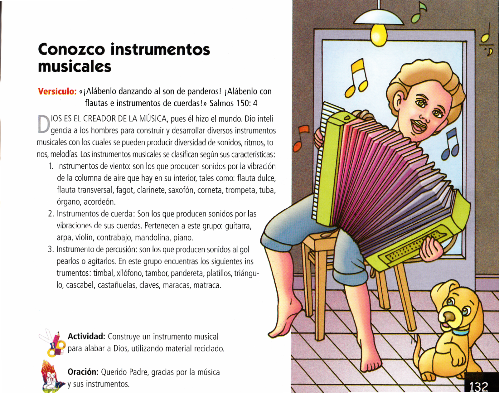 Página ilustrada del devocional