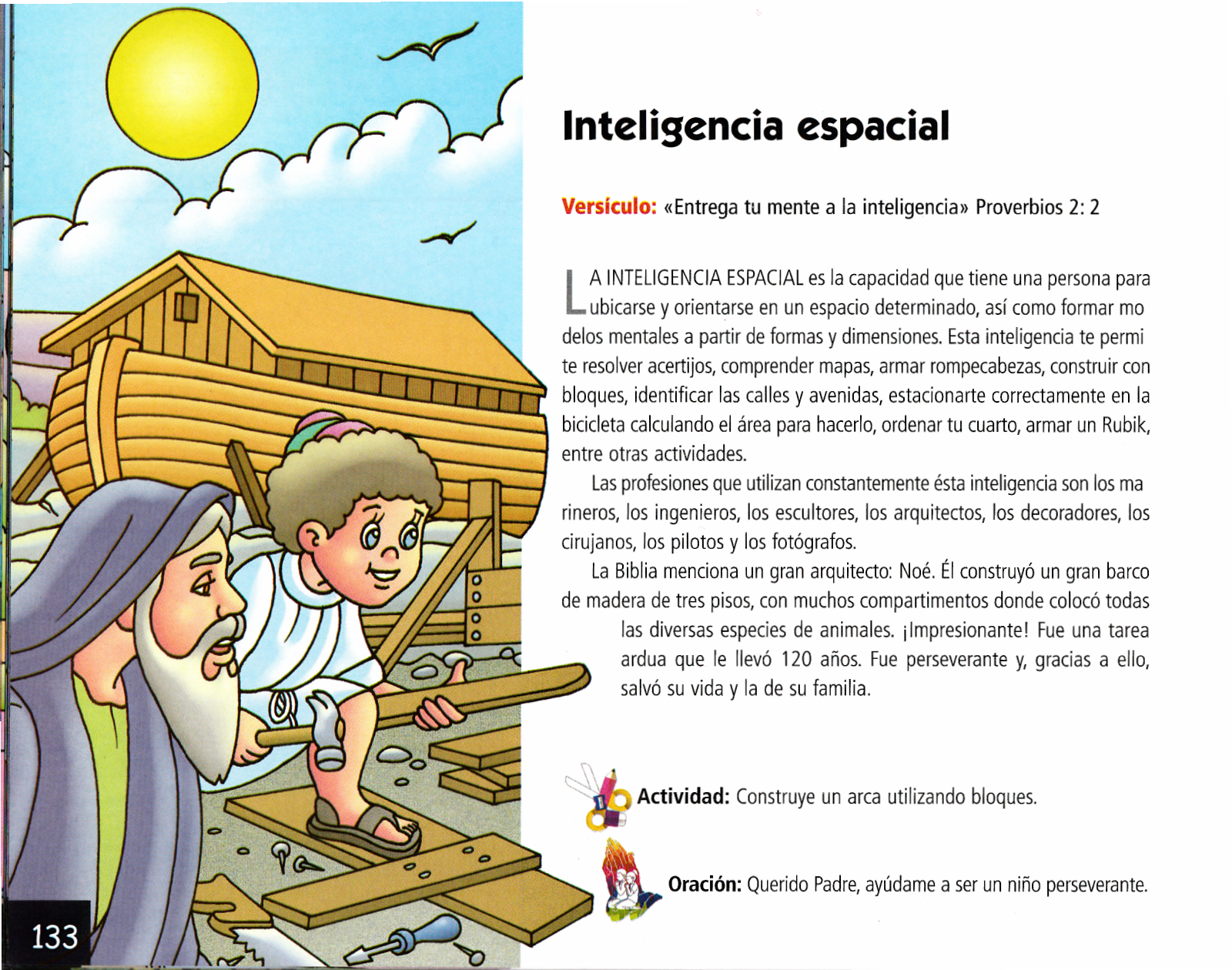 Página ilustrada del devocional