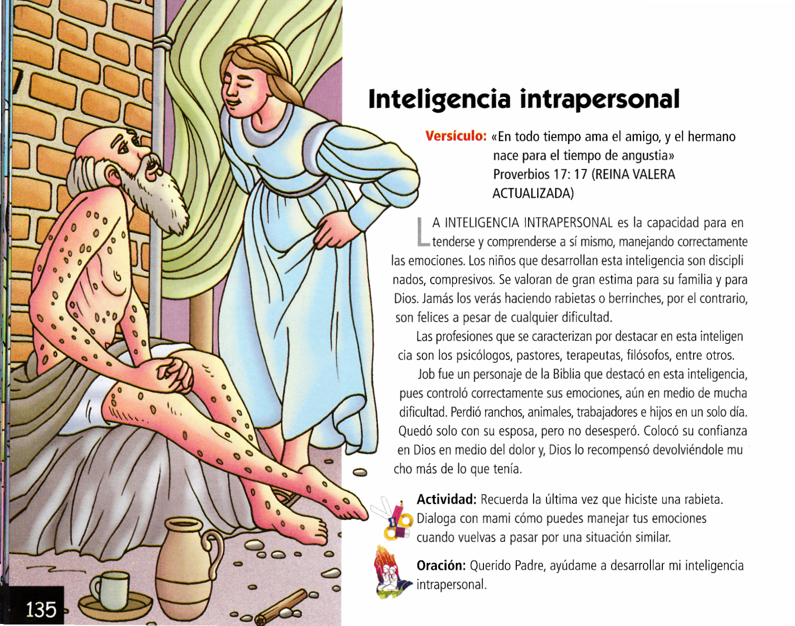 Página ilustrada del devocional