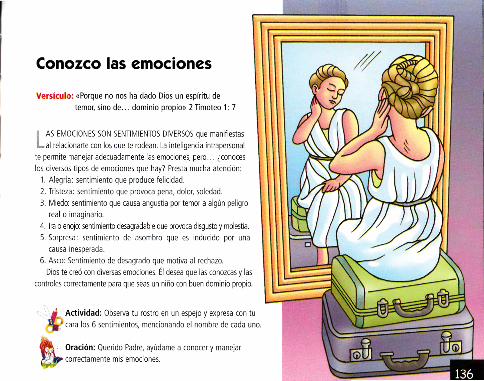 Página ilustrada del devocional