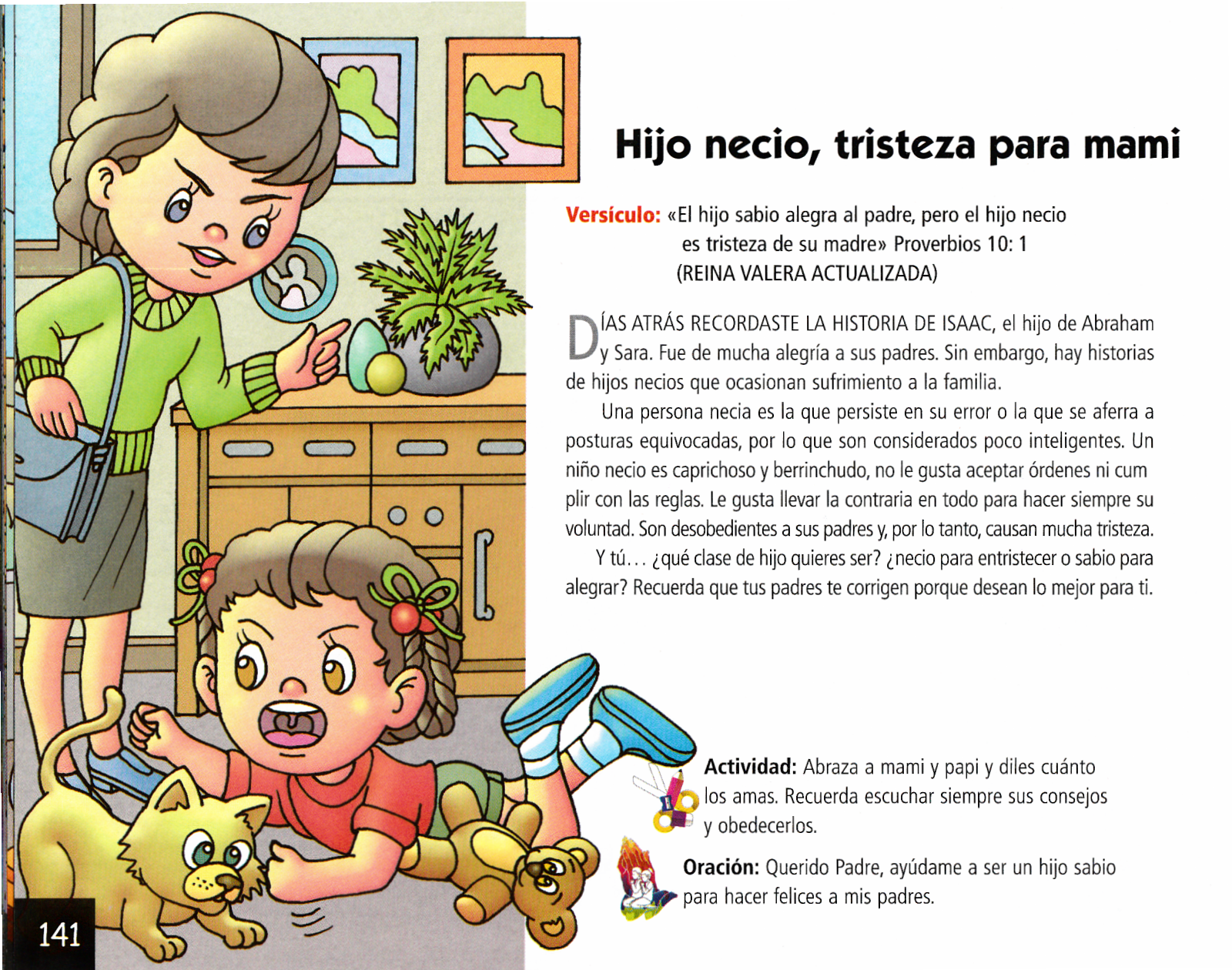 Página ilustrada del devocional
