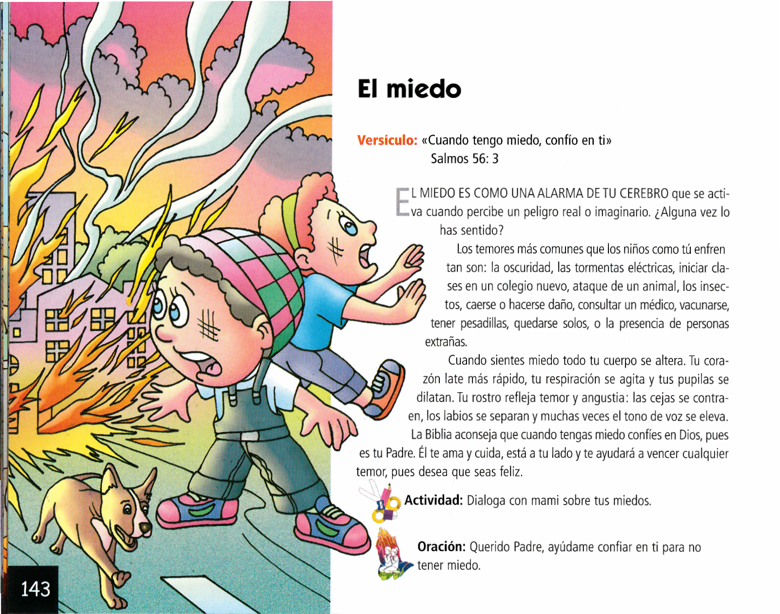 Página ilustrada del devocional