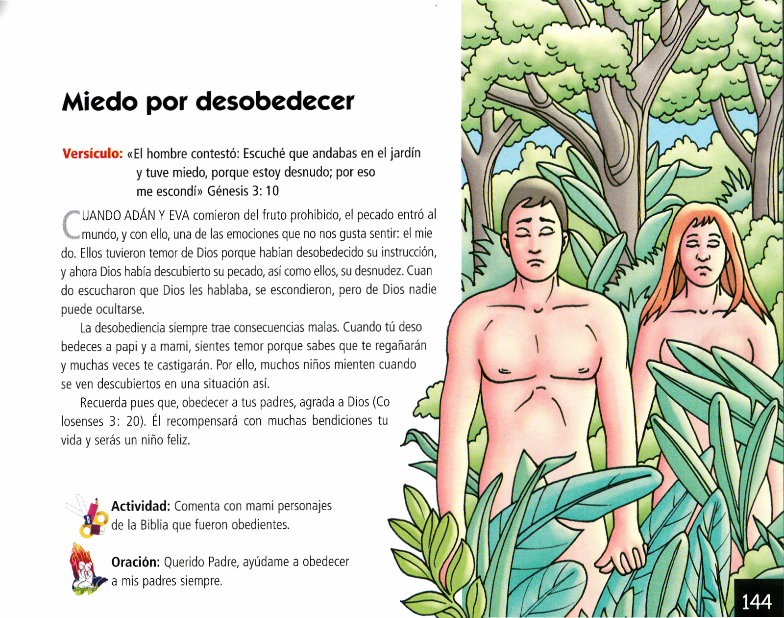 Página ilustrada del devocional