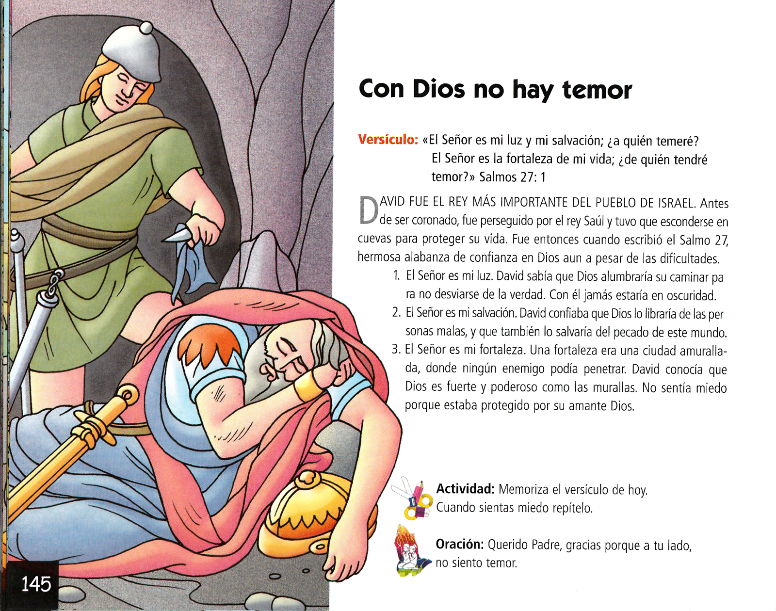 Página ilustrada del devocional