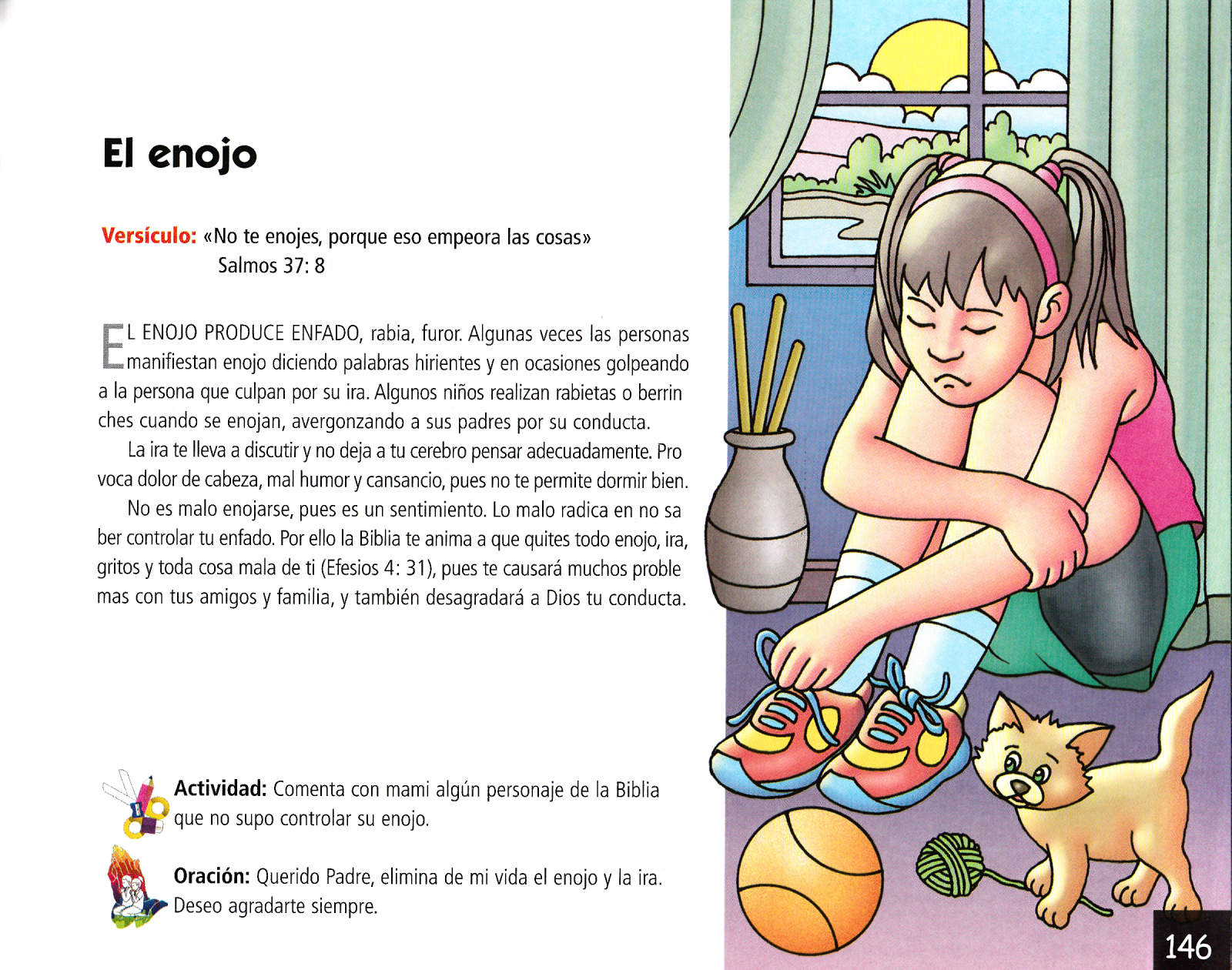 Página ilustrada del devocional