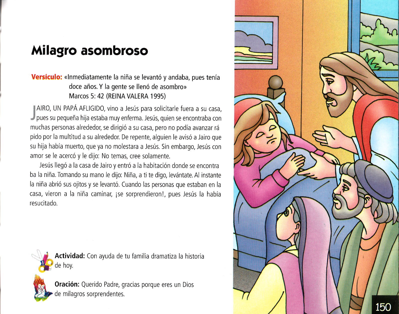 Página ilustrada del devocional