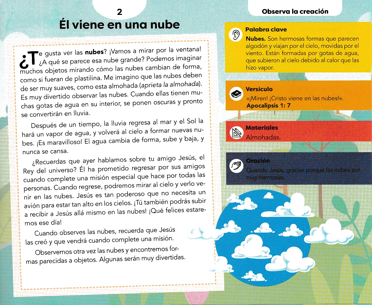 Página ilustrada del devocional