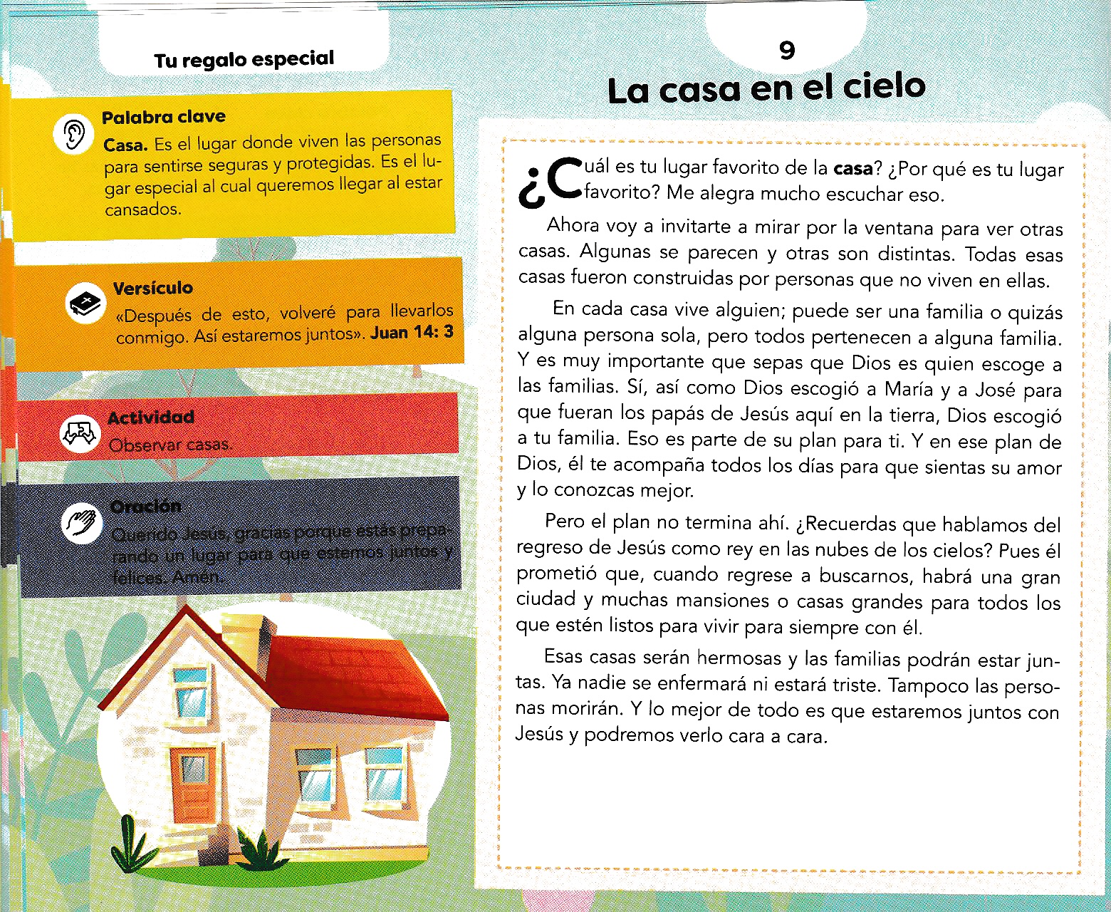Página ilustrada del devocional
