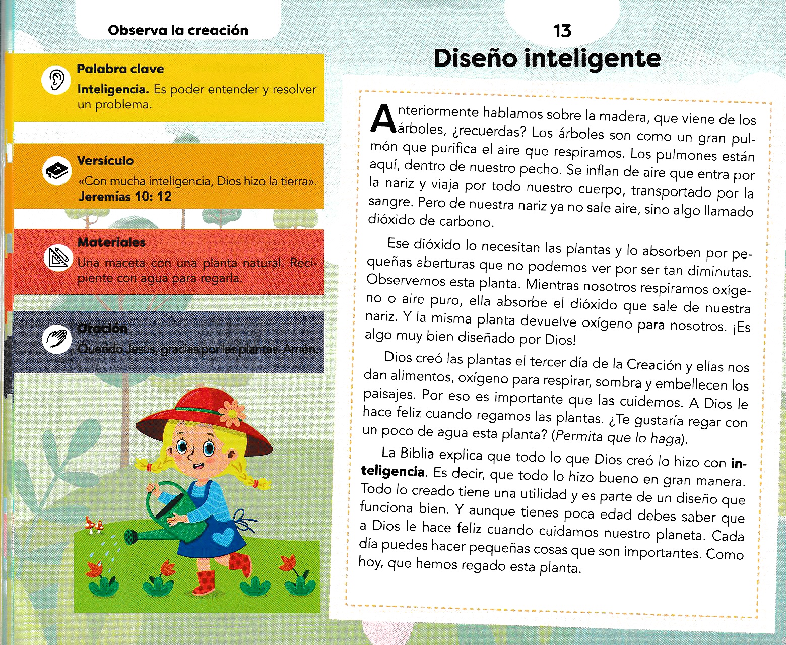 Página ilustrada del devocional