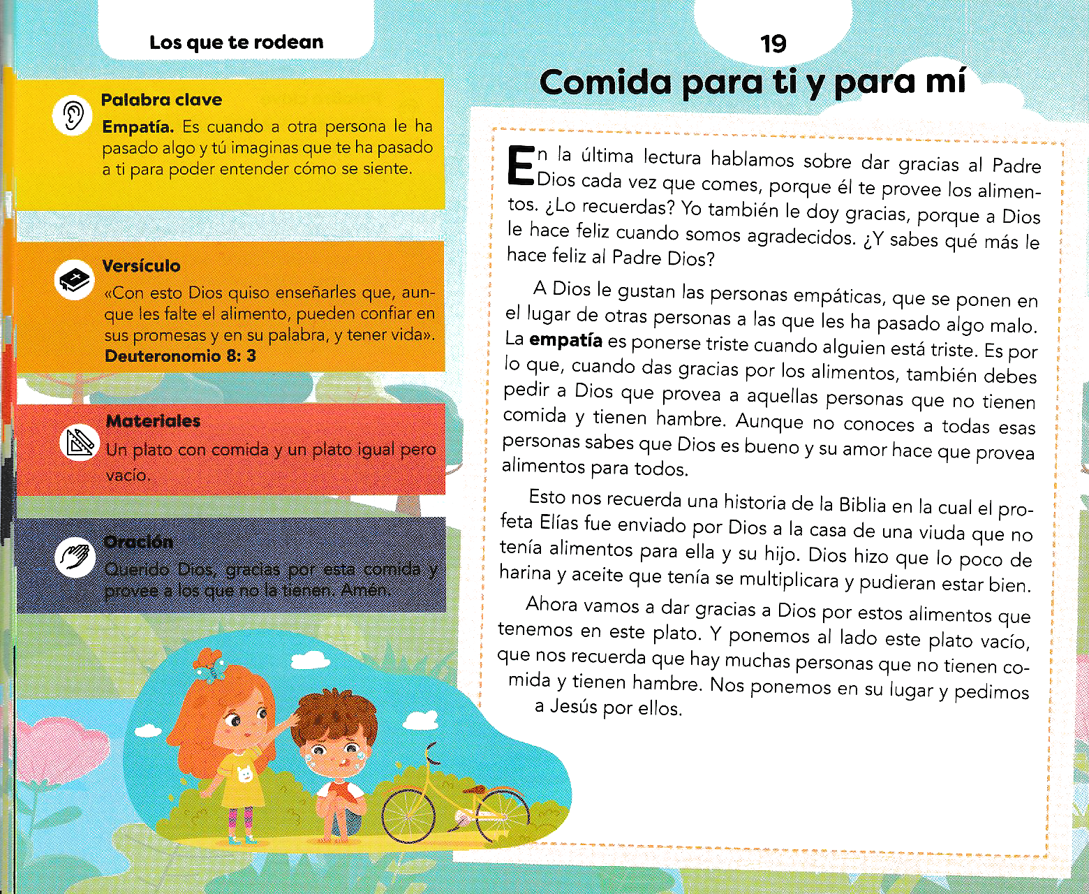 Página ilustrada del devocional