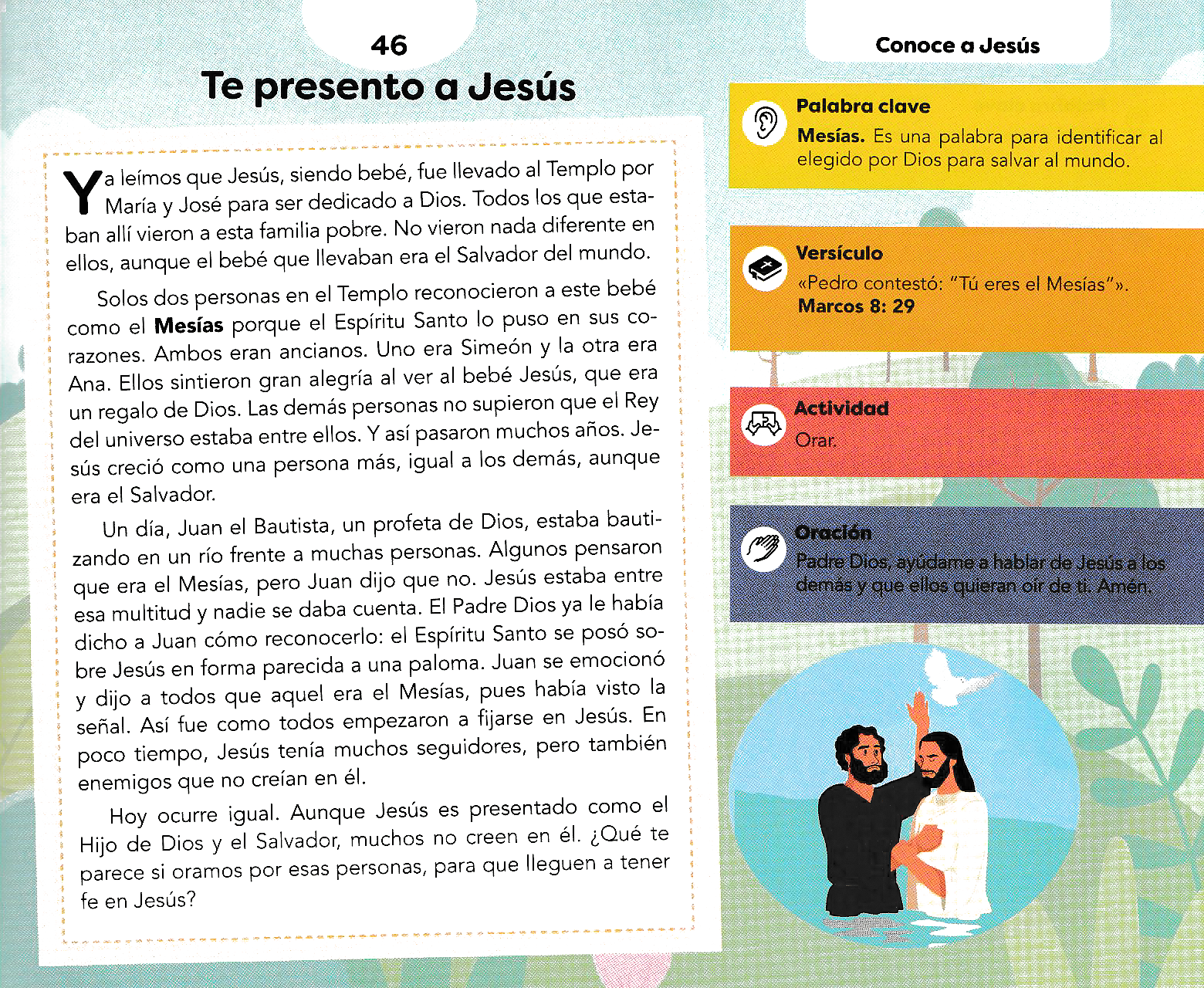 Página ilustrada del devocional
