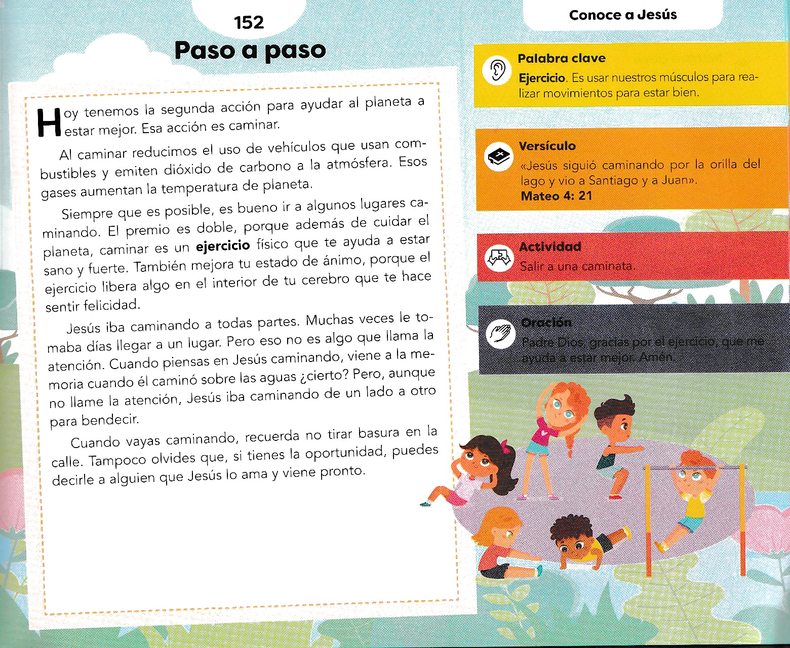 Página ilustrada del devocional
