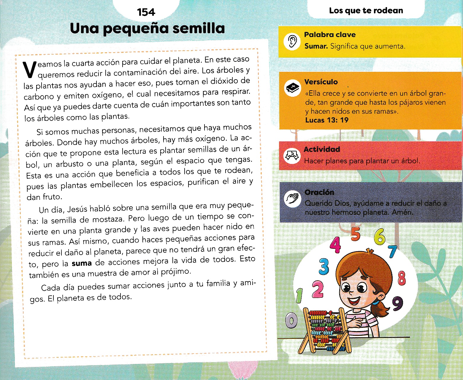 Página ilustrada del devocional