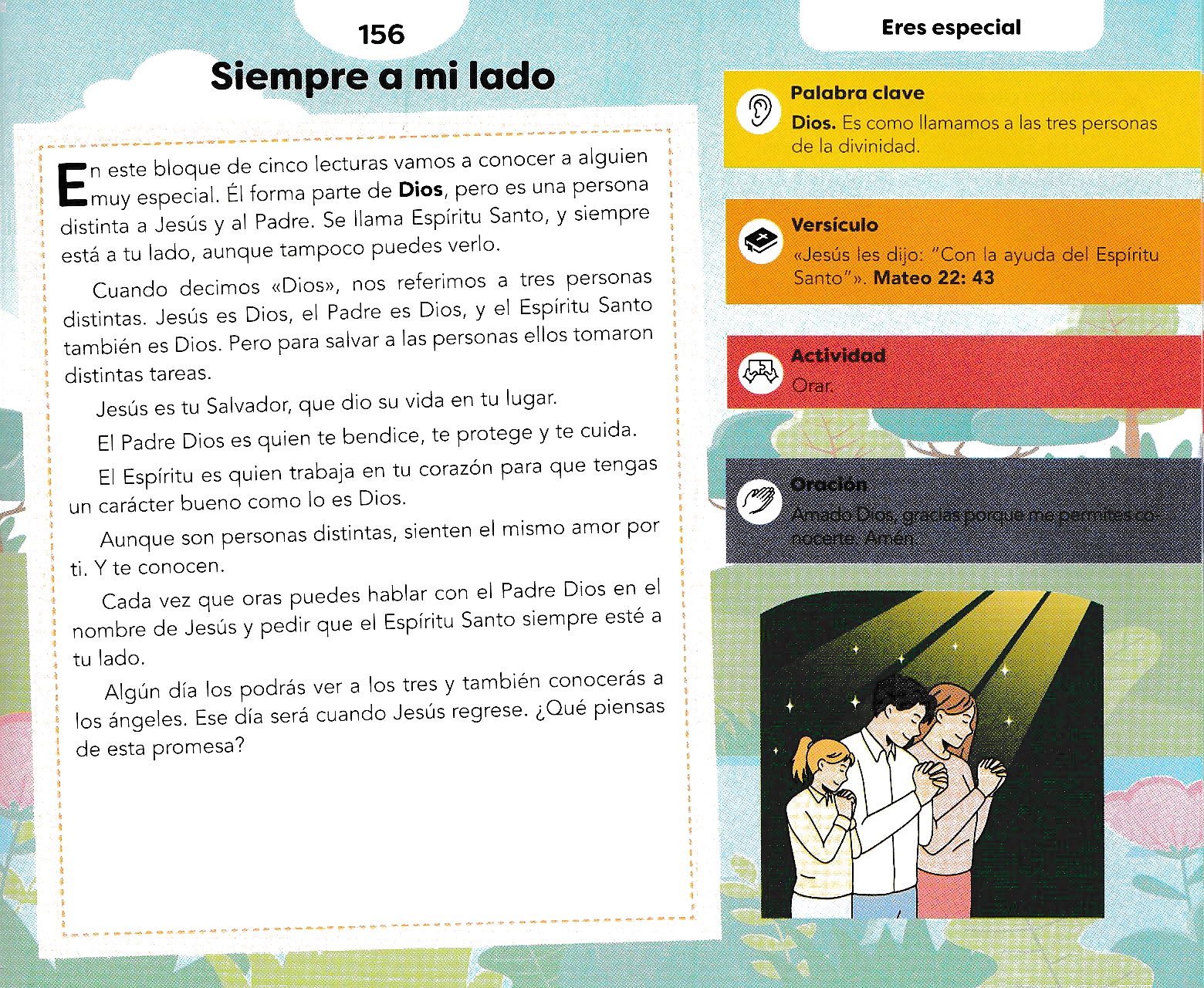 Página ilustrada del devocional
