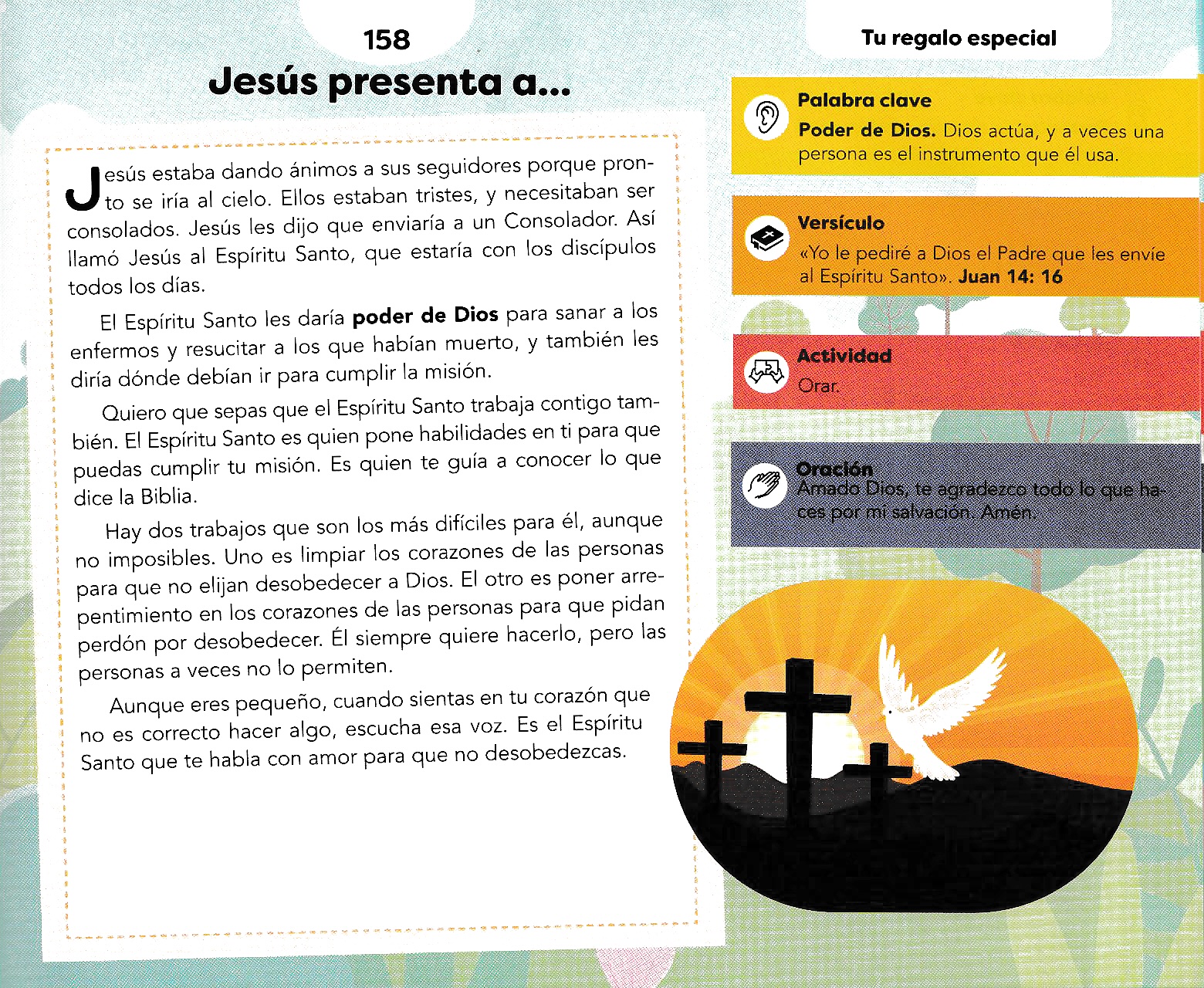 Página ilustrada del devocional