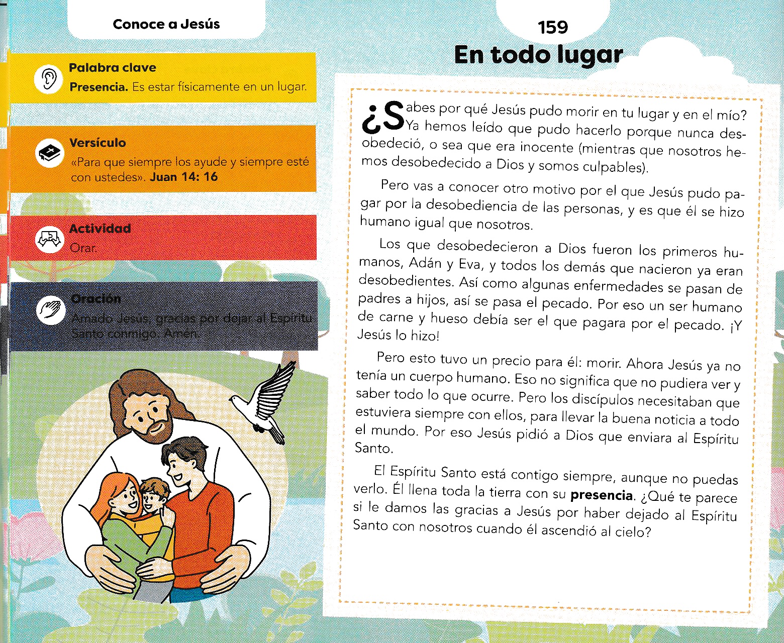 Página ilustrada del devocional