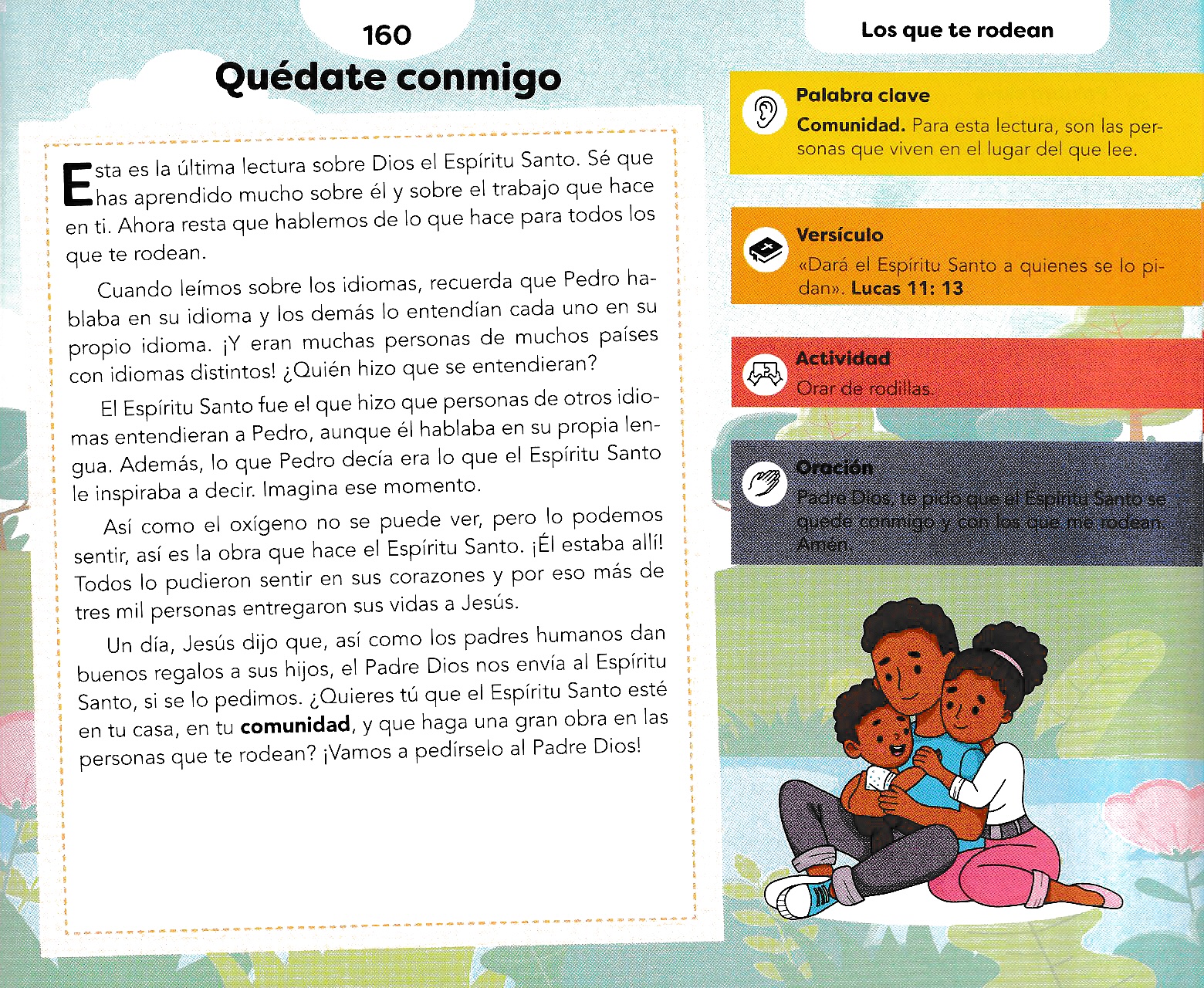 Página ilustrada del devocional