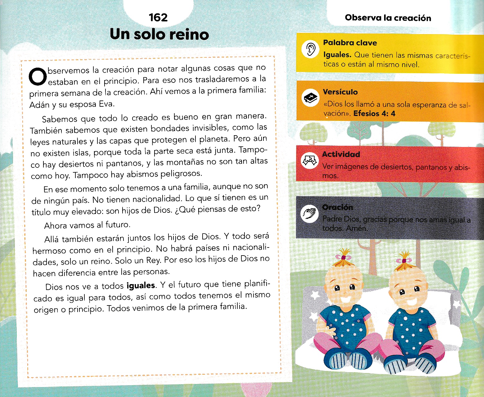 Página ilustrada del devocional