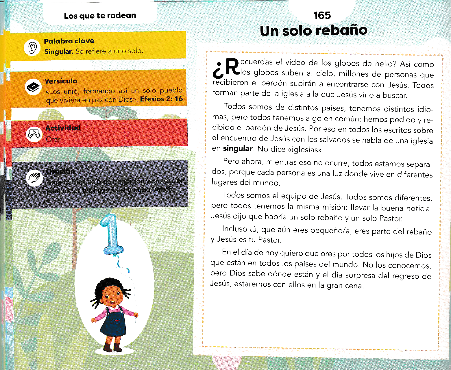 Página ilustrada del devocional
