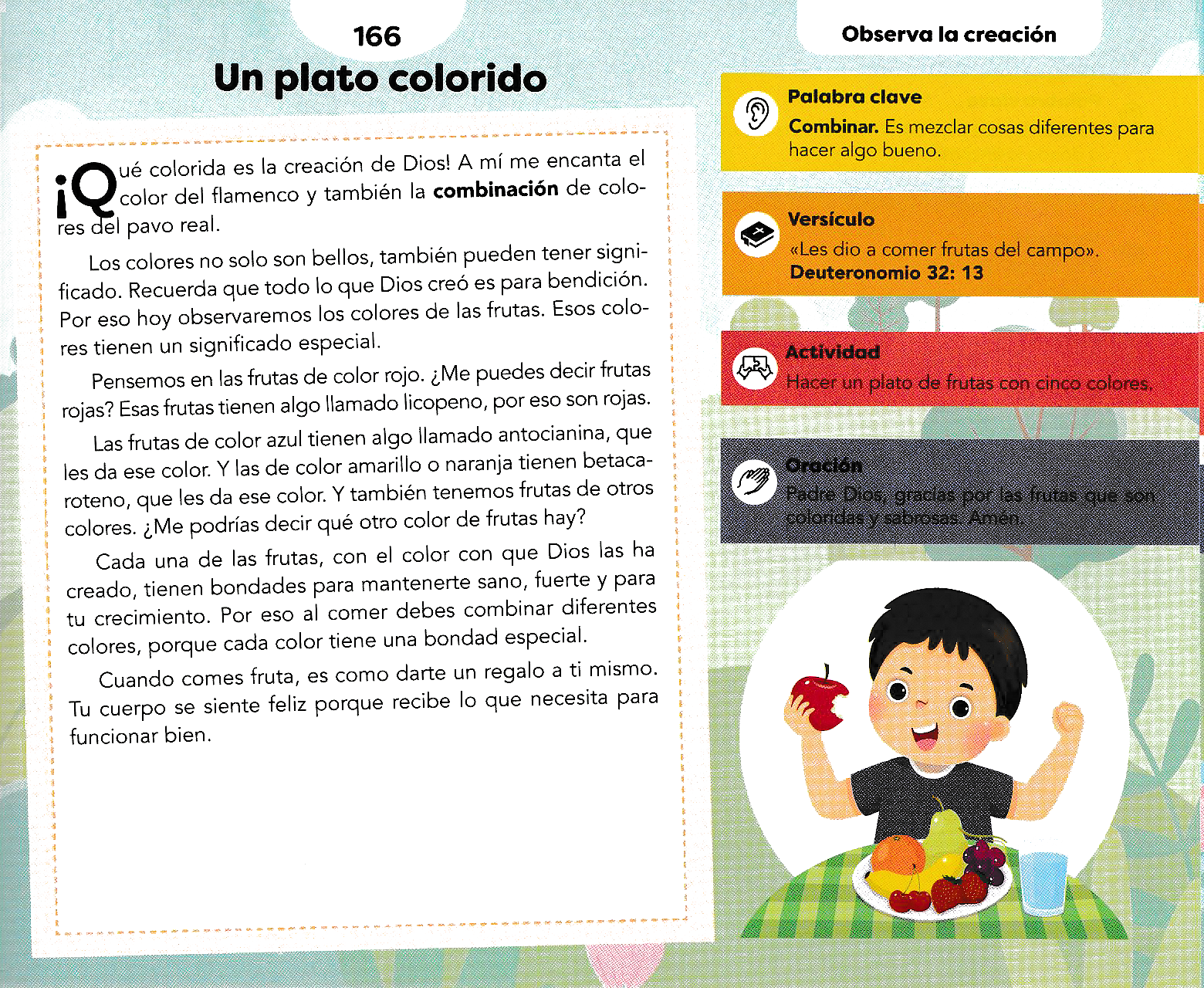 Página ilustrada del devocional