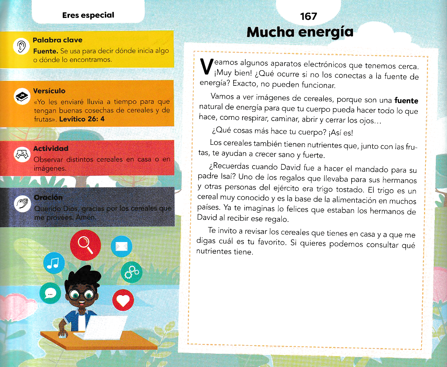Página ilustrada del devocional