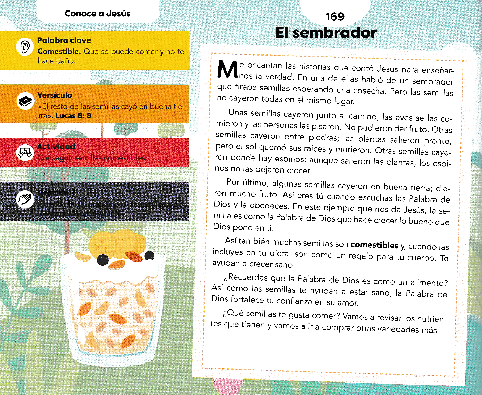 Página ilustrada del devocional