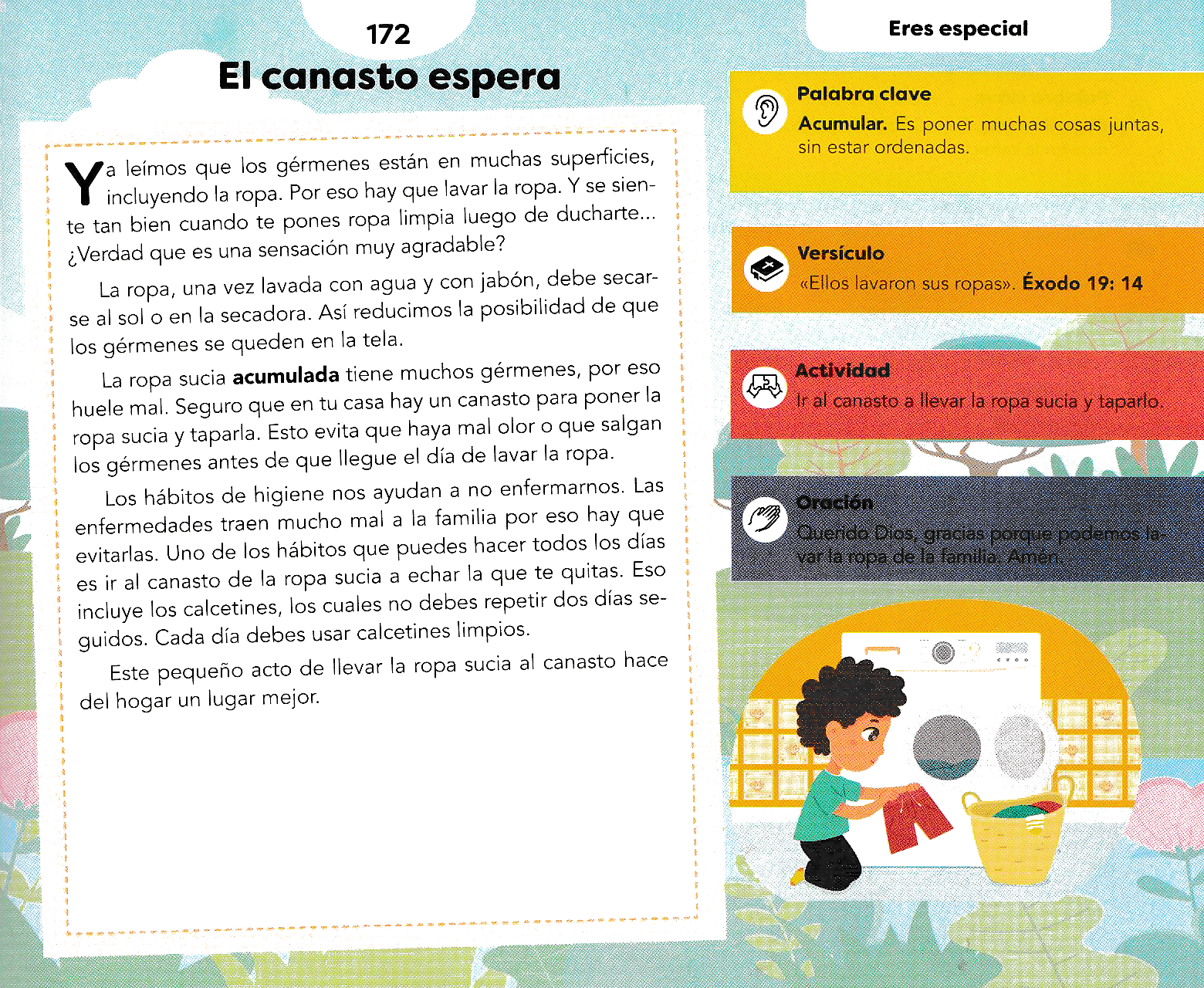 Página ilustrada del devocional