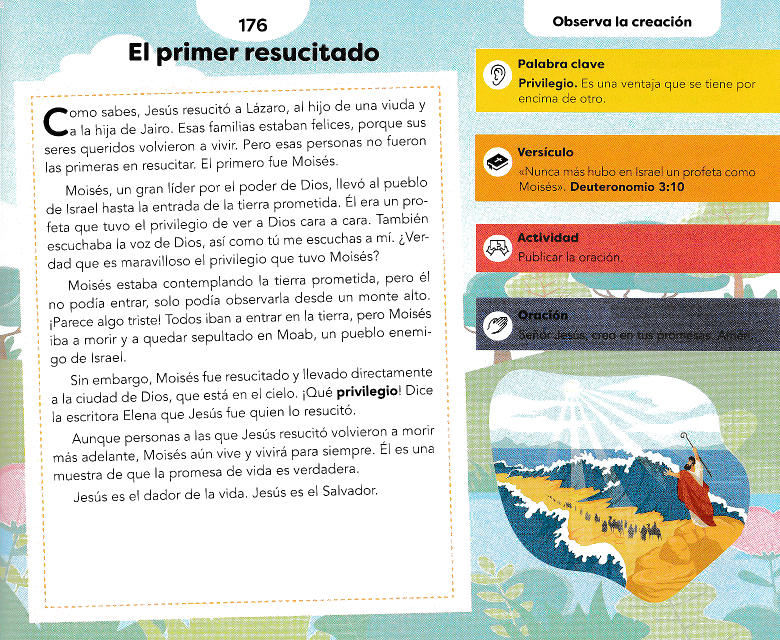 Página ilustrada del devocional