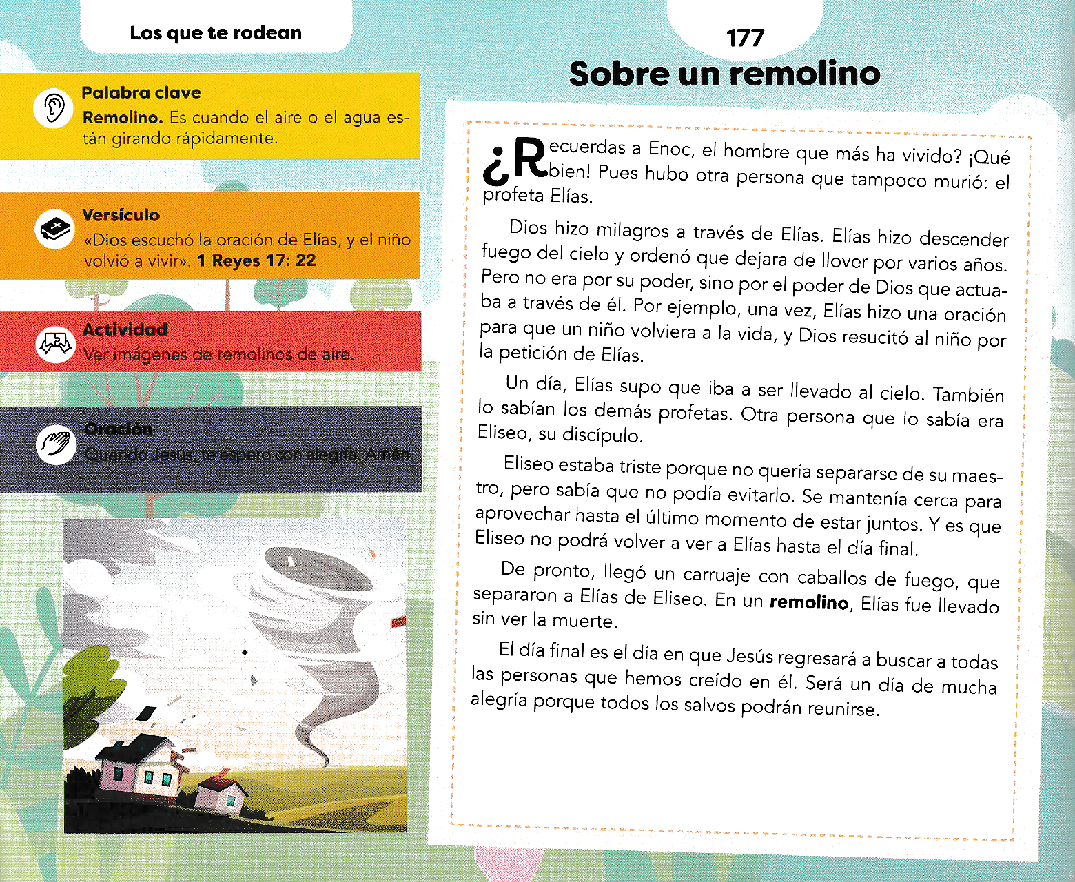 Página ilustrada del devocional