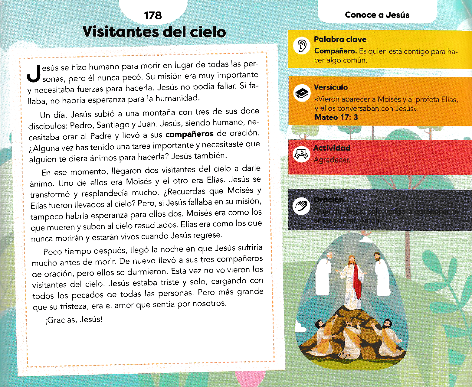 Página ilustrada del devocional