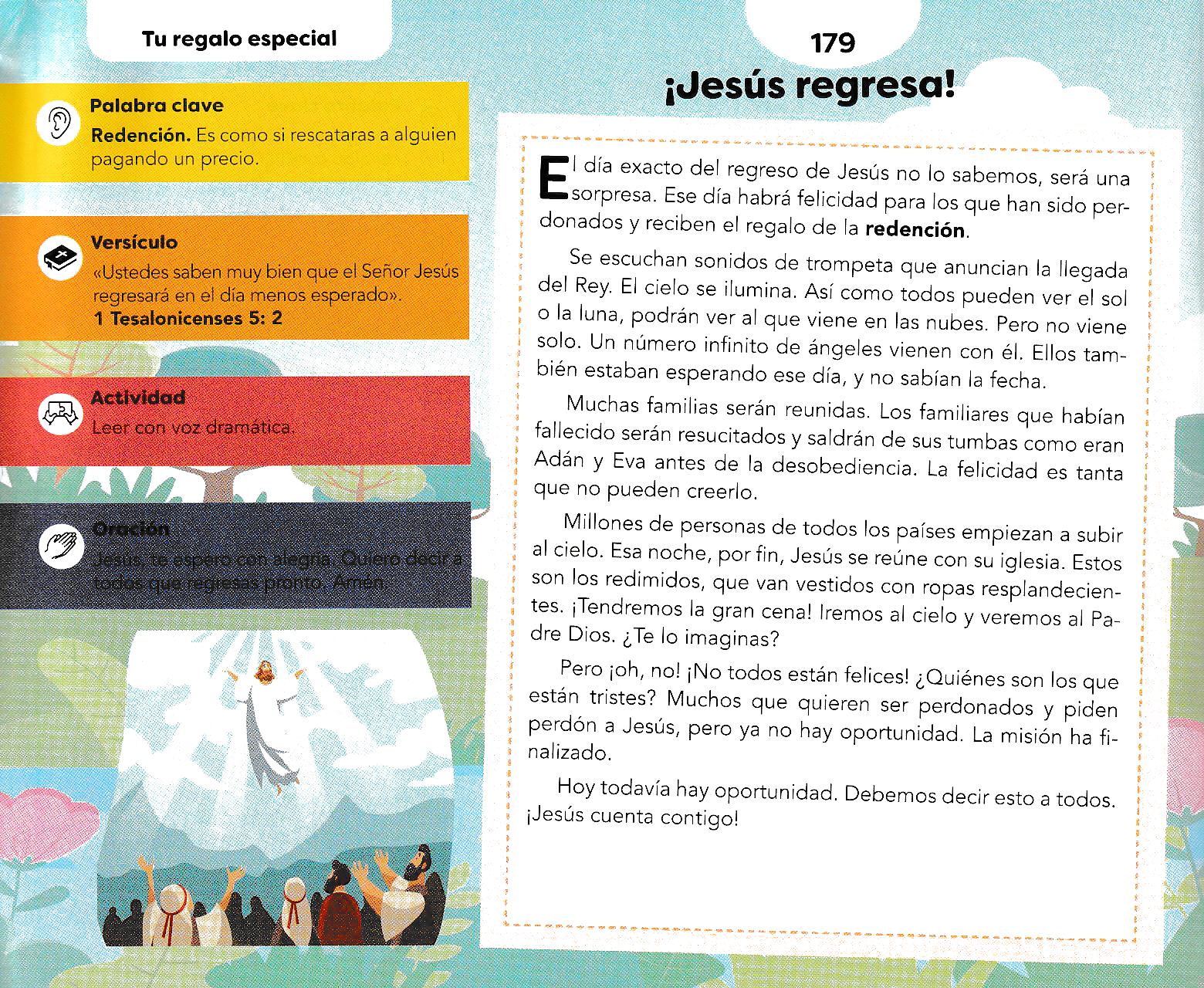 Página ilustrada del devocional