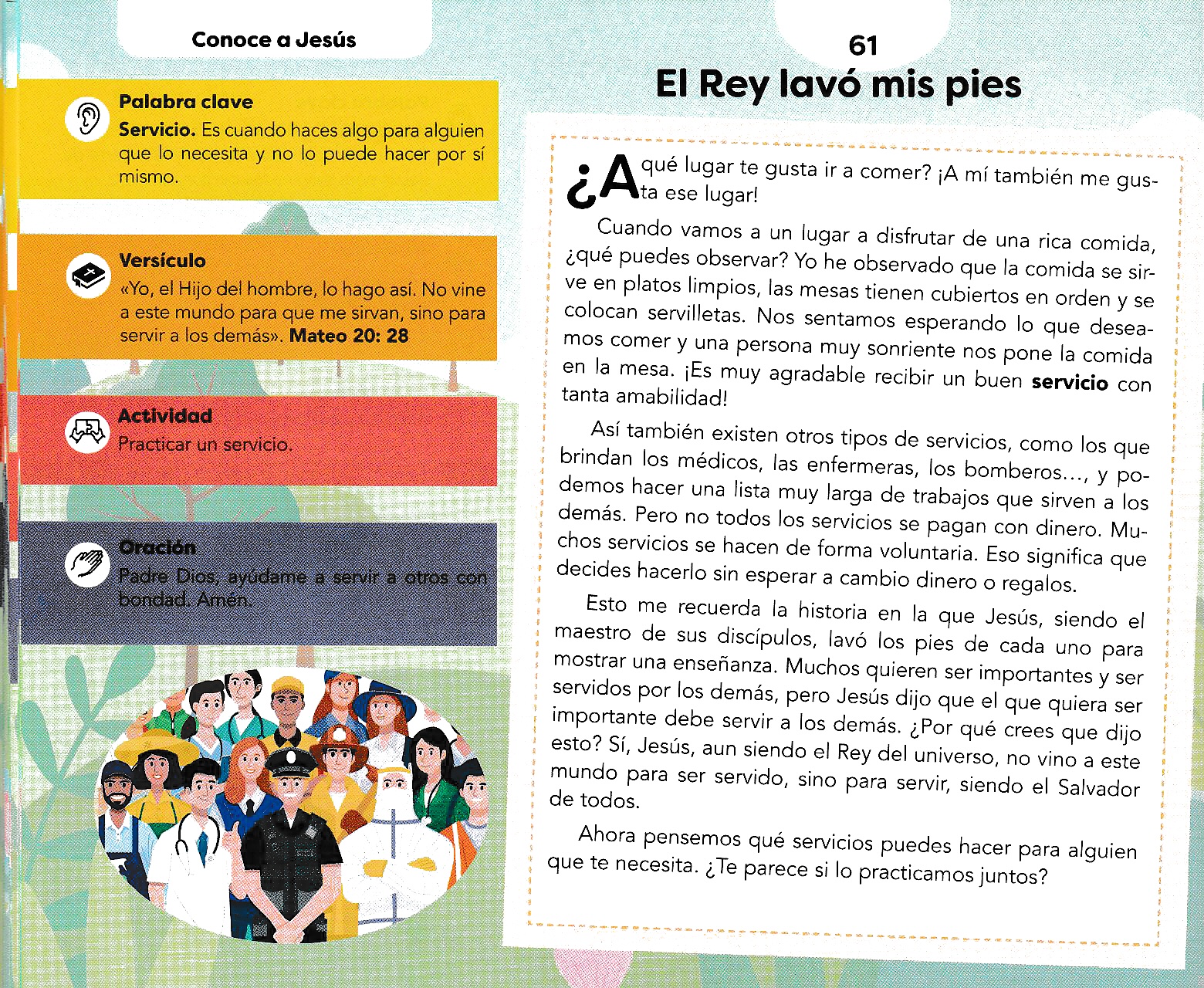 Página ilustrada del devocional