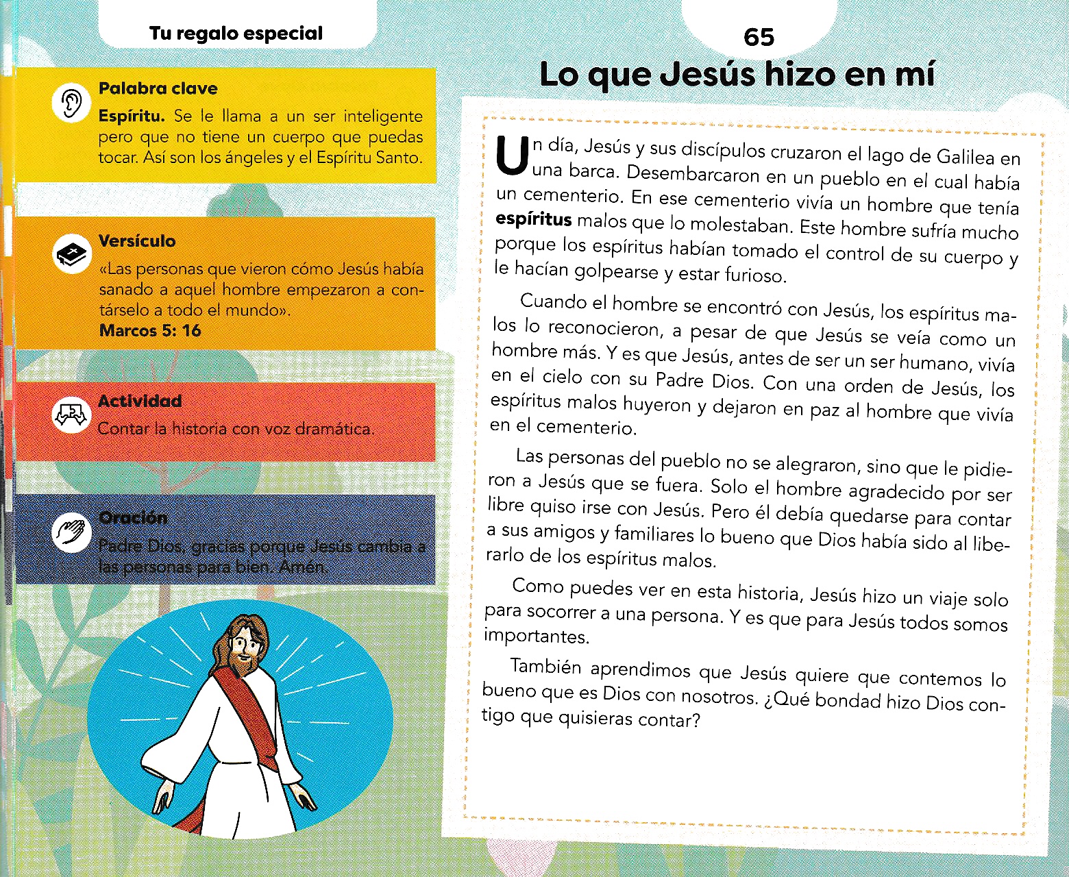 Página ilustrada del devocional
