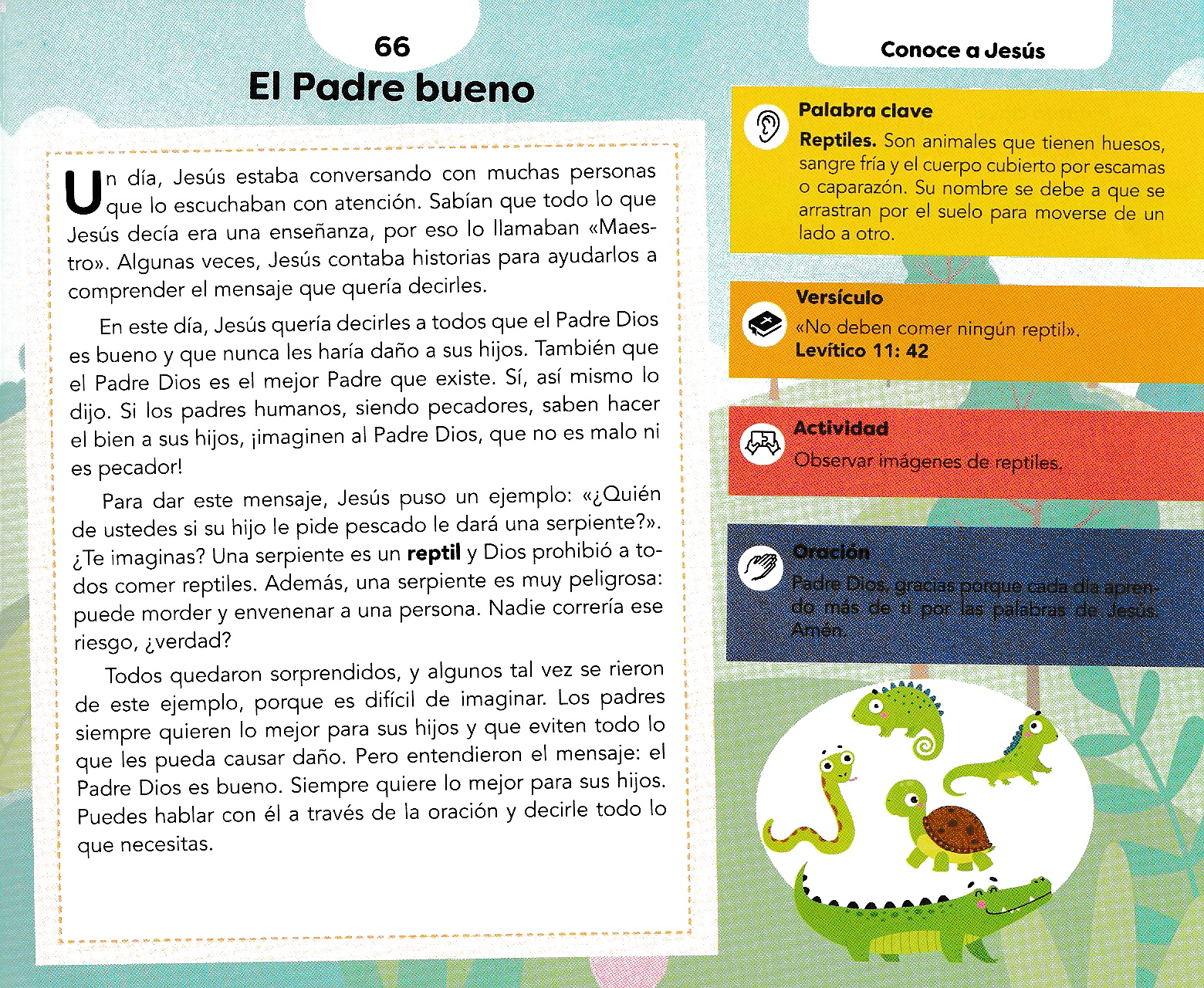 Página ilustrada del devocional