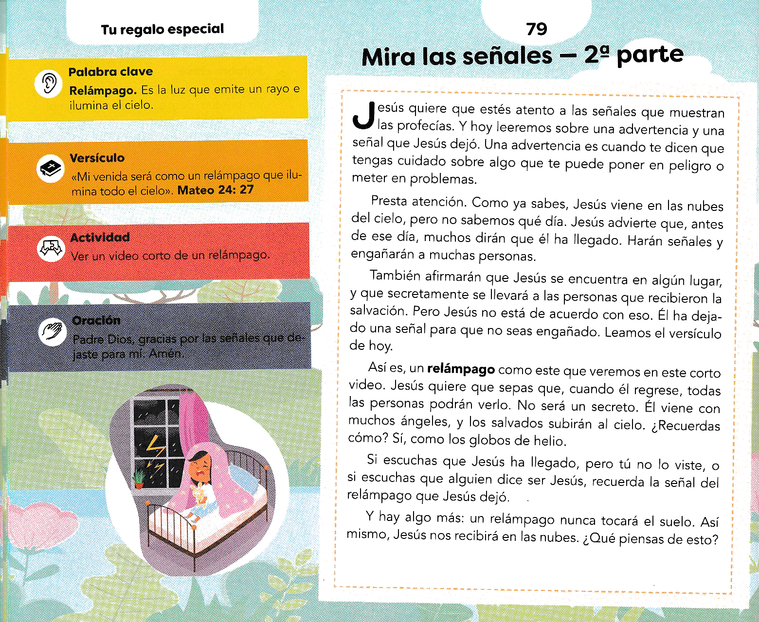 Página ilustrada del devocional