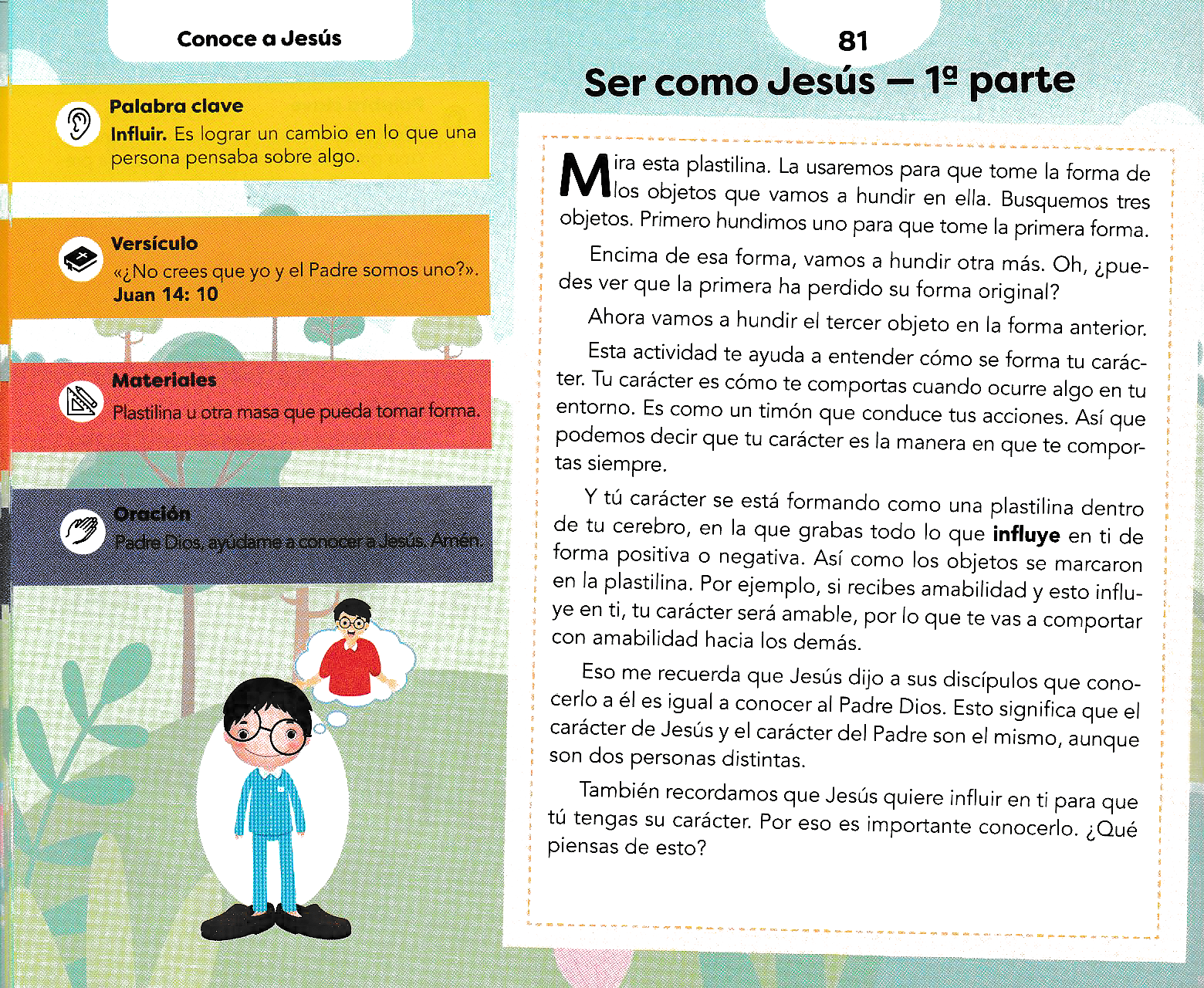 Página ilustrada del devocional