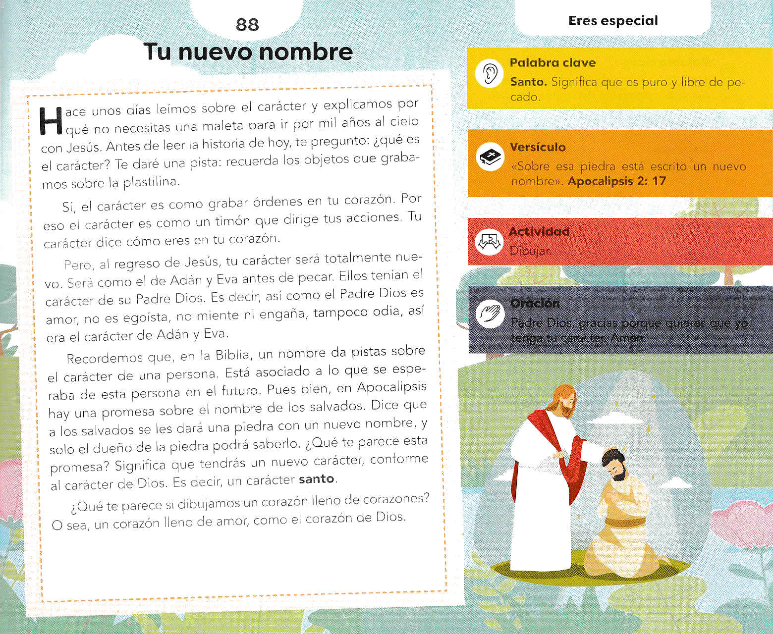 Página ilustrada del devocional
