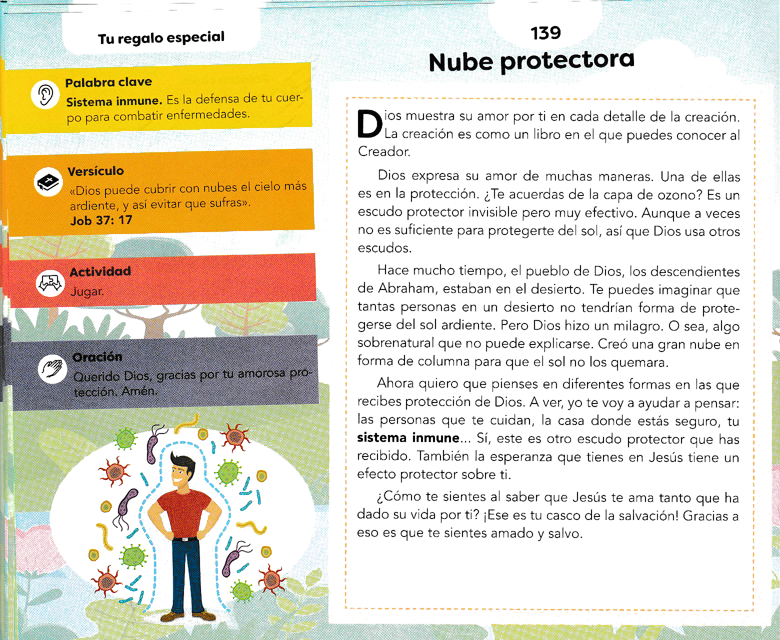 Página ilustrada del devocional