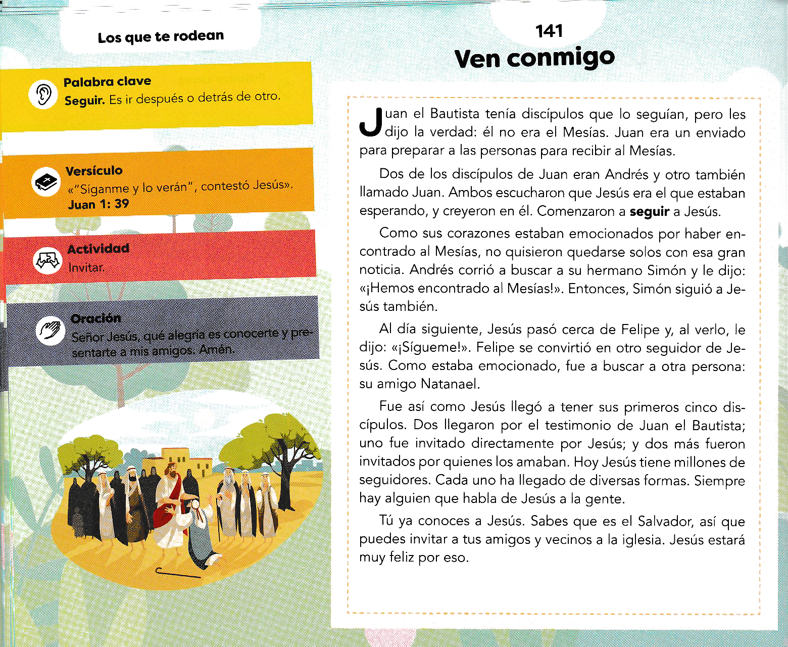 Página ilustrada del devocional
