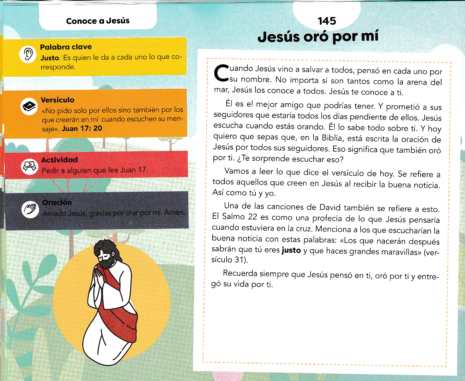 Página ilustrada del devocional