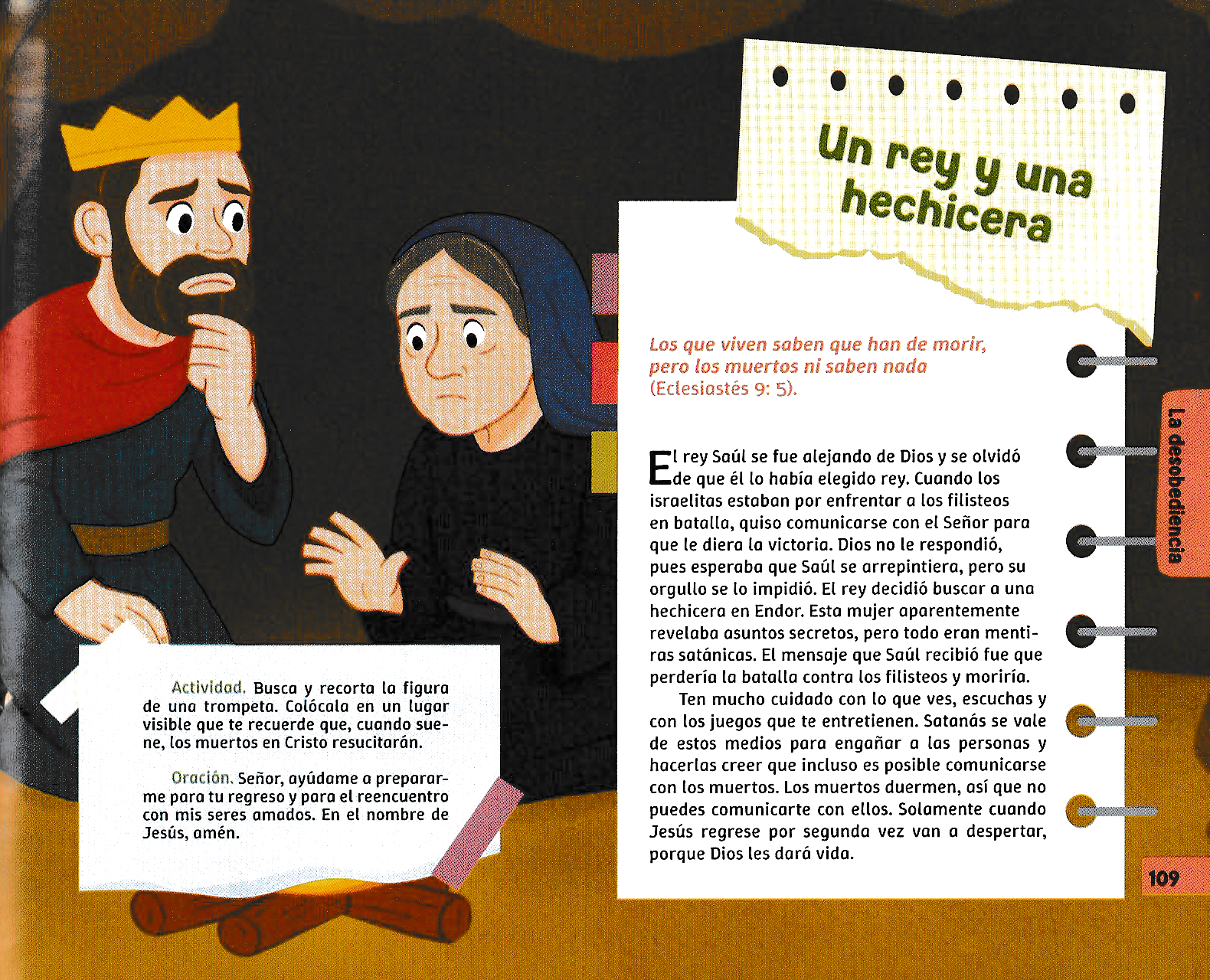 Página ilustrada del devocional
